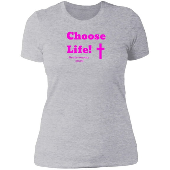 Choose Life 2.0 Ladies Boyfriend Tee Shirt