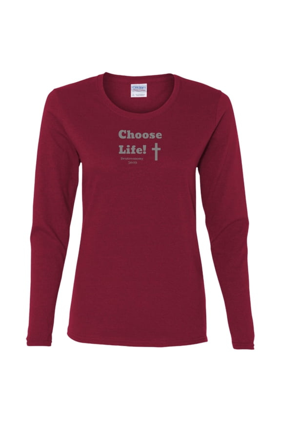 Choose Life 2.0 Ladies LS Tee Shirt