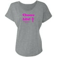 thumbnail image 1 of Choose Life 2.0 Ladies Triblend Dolman, 1 of 8
