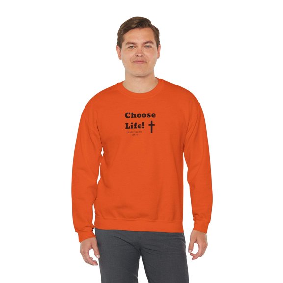 Choose Life 2.0 Men Unisex Heavy Blendâ„¢ Crewneck Sweatshirt