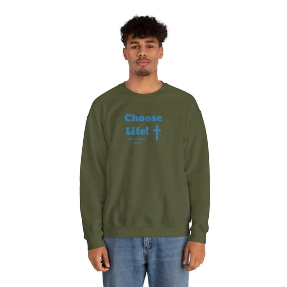 Choose Life 2.0 Men Unisex Heavy Blend™ Crewneck Sweatshirt
