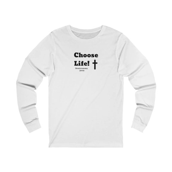 Choose Life 2.0 Men Unisex Jersey Long Sleeve Tee