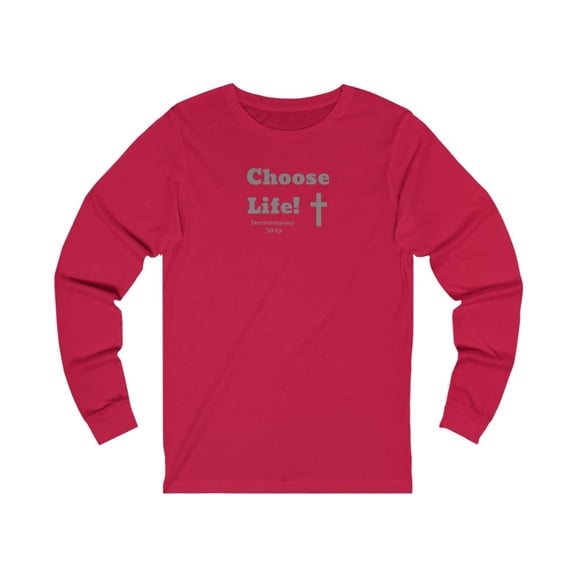 Choose Life 2.0 Women Unisex Jersey Long Sleeve Tee