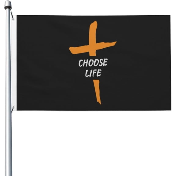 Choose Life - Conservative Christian Anti-Abortion Pro Life 3x5 Double Sided Flag Fade Resistant Banner Polyester Flag with 2 Brass Grommets For Indoor Outdoor77
