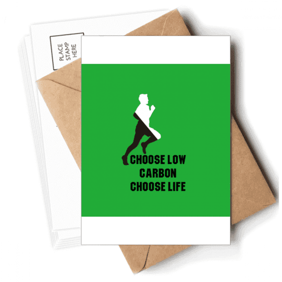 Choose Low Carbon Choose Life Postcards Envelopes Blank Note Cards Mailing