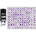 thumbnail image 1 of Choose Your Personalized Icon Round Rubber Stamp Self Inking COLOP Mini Stamper 12 mm-Blue Ink, 1 of 3
