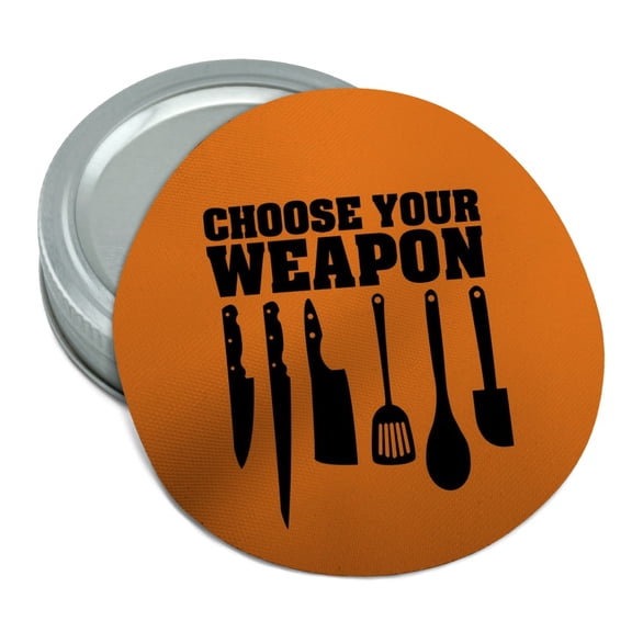 Choose Your Weapon Chef Baker Kitchen Tools Knife Spatula Round Rubber Non-Slip Jar Gripper Lid Opener