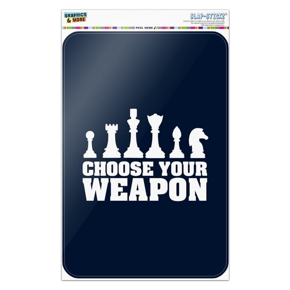 Choose Your Weapon Chess Pawn Rook Knight King Queen Home Business Office Sign