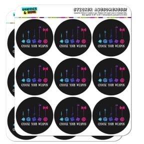 Choose Your Weapon Dungeon RPG Dice Planner Calendar Scrapbooking Crafting Stickers