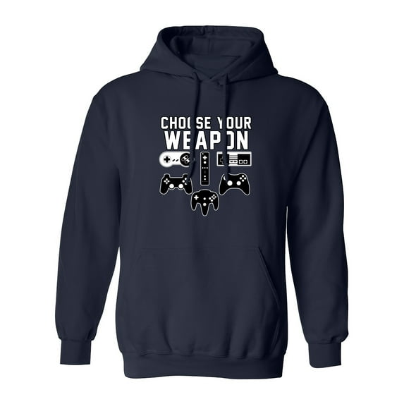 Choose Your Weapon Gaming Console Gamer Funny DT Sweatshirt Hoodie