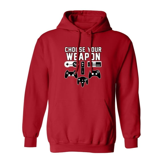 Choose Your Weapon Gaming Console Gamer Funny DT Sweatshirt Hoodie
