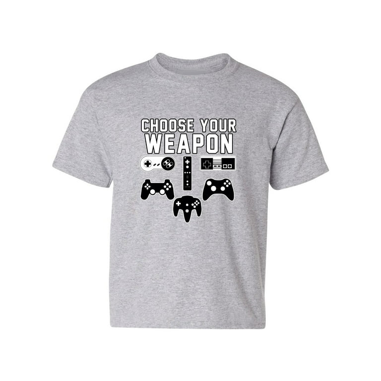 Choose Your Weapon Gamer Gaming Console T-Shirt Choose Your Weapon Gamer Gaming Console T-Shirt
