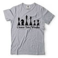thumbnail image 1 of Choose Your Weapon Shirt Chess Shirt Chess Player Gift Tee Chess Lover Shirt Gambit Shirt (X-Large Grey), 1 of 6
