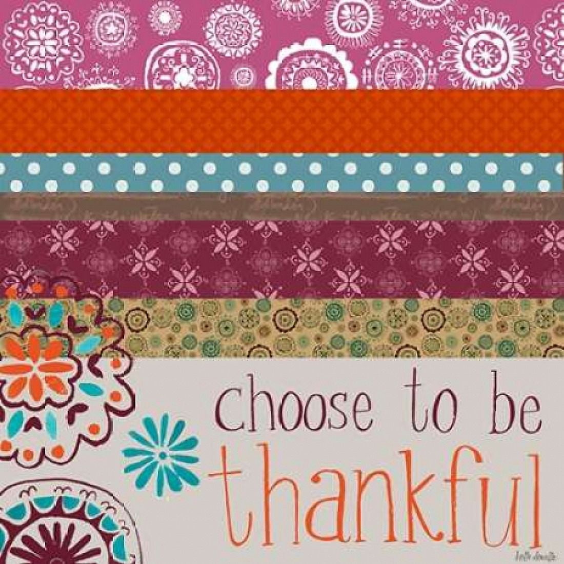 Choose to be Thankful Canvas Art - Katie Doucette (24 x 24)