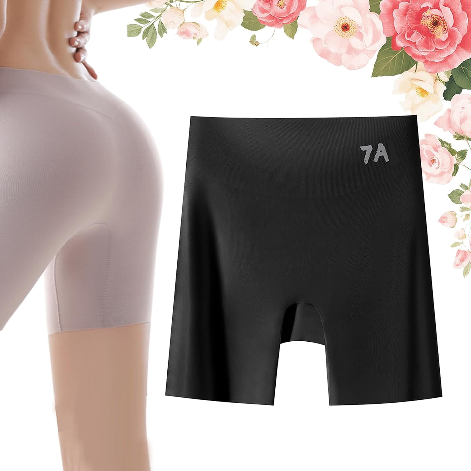 Choosemuc Women's High-Waisted Ice Silk Underwear - 3-in-1 Tummy Control & Butt Lift Seamless Panties