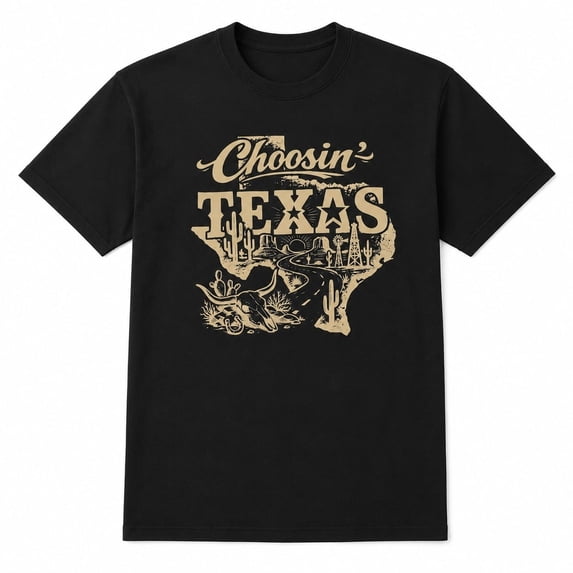 Choosin’ Texas Graphic T-Shirt, Western State Pride Unisex Tee