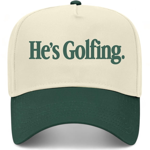 He's Golfing Hat (Green/Natural)