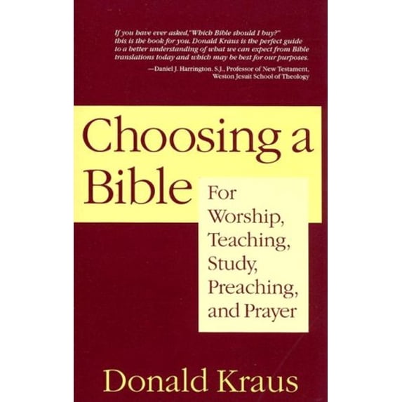 Pre-Owned Choosing a Bible: For Worship, Teaching, Study, Preaching, and Prayer (Paperback) 1596270438 9781596270435