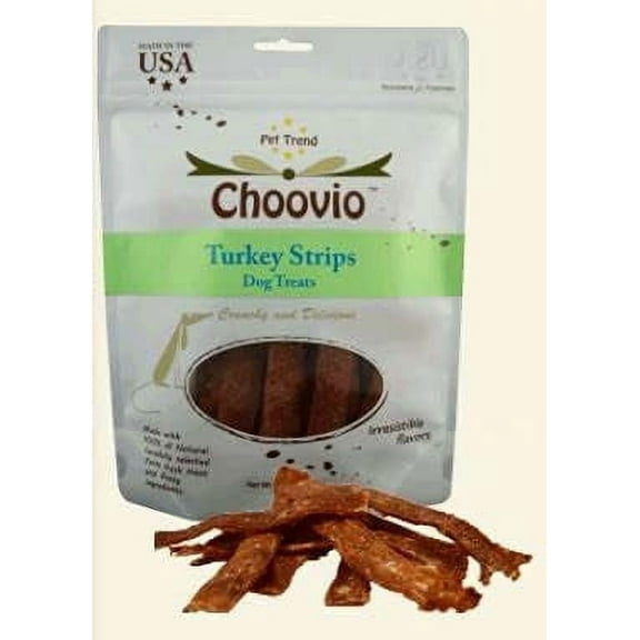 Choovio Turkey Strips 4oz Dog Treats