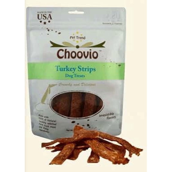 Choovio Turkey Strips 4oz Dog Treats
