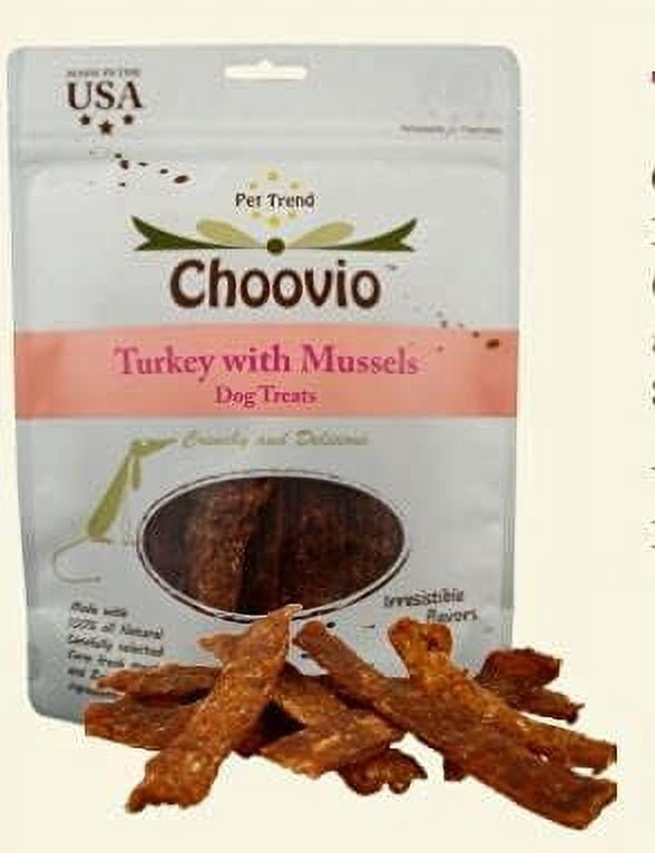 Choovio Turkey with Mussels Recipe, 5oz Dog Treats, Made in USA