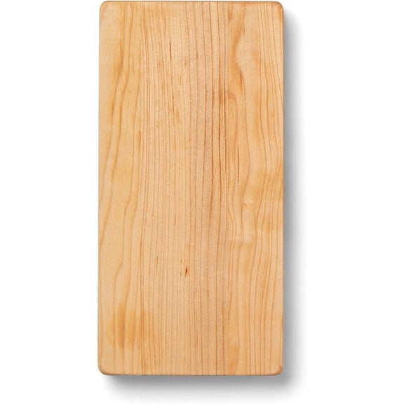 Chop-N-Slice Series Square Wooden Maple Cutting Board 10”x10” – 1” Thick, 4-lb Reversible Butcher Block with Eased Corners & Edge-Grain – Made in the USA