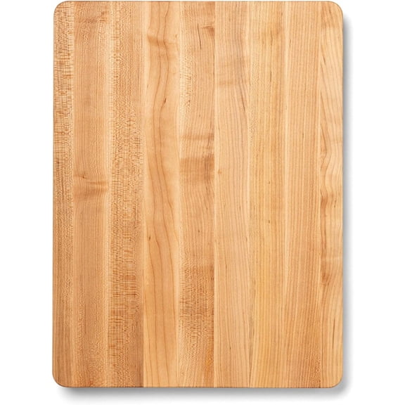 Chop-N-Slice Series rectangular wooden maple cutting board for kitchen use, natural wood color, durable and knife-friendly surface