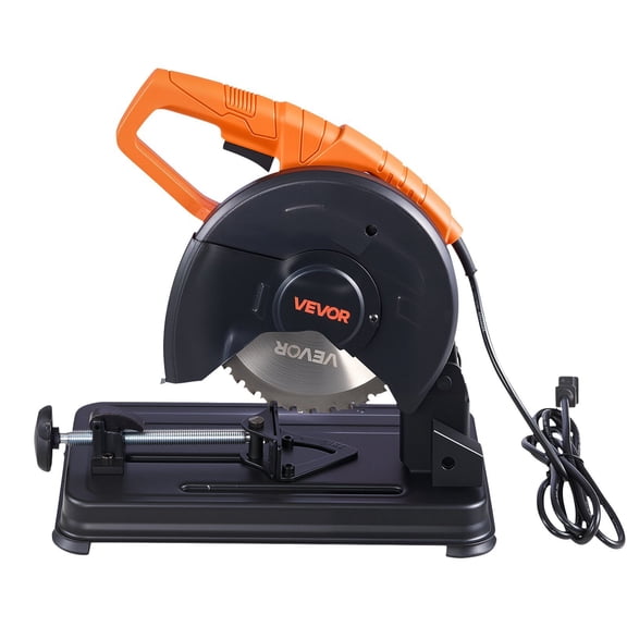 Chop Saw, 7-1/4 in Stainless Steel Cold Cut Blade, 1200 W Motor, 4000 r/min Speed, 0-45 Adjustable Cutting Angle, Metal Cutting Chop Saw for Metal Square and Flat Tubes, I-Shaped Steels