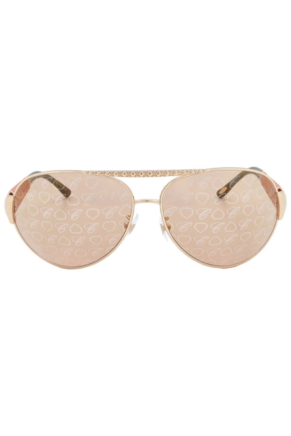 Brown Logo Pilot Ladies Sunglasses SCH994O 8FCL 63
