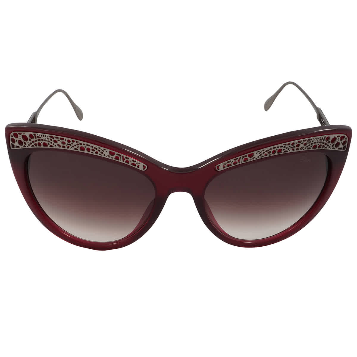 Chopard Burgundy Gradient Cat Eye Ladies Sunglasses SCH258 849K 56