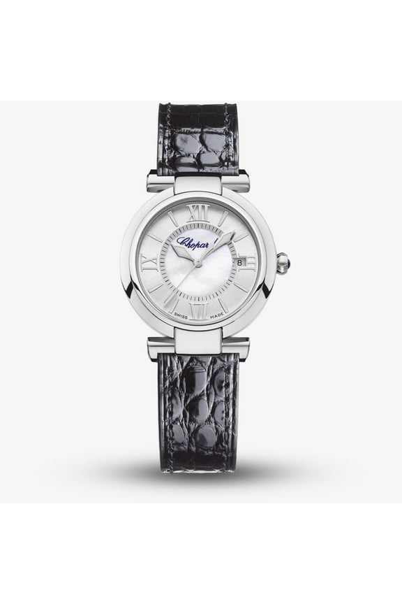 Imperiale Automatic 29mm Silver Dial Leather Strap Women's Watch 388563-3005