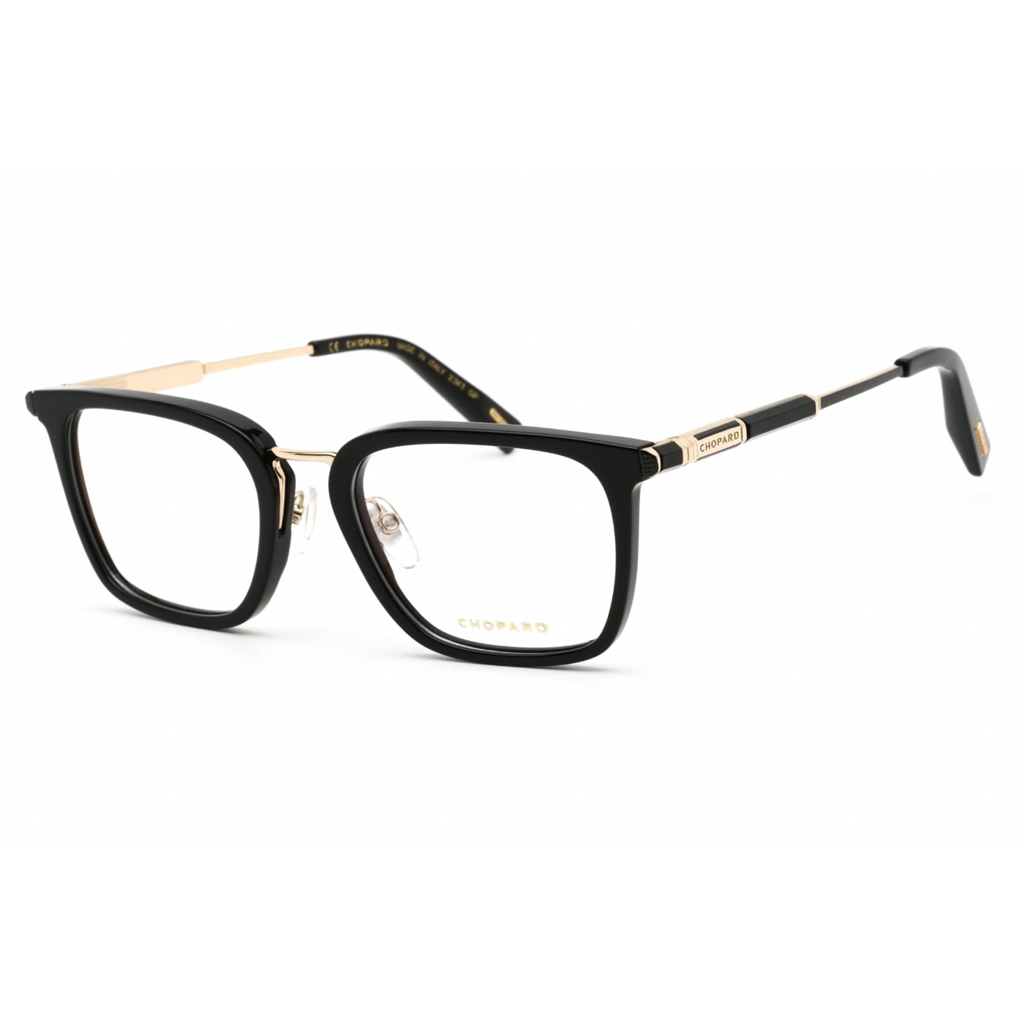 Chopard VCH328 0700 Men's Shiny Black Rectangular Frame Eyeglasses ...