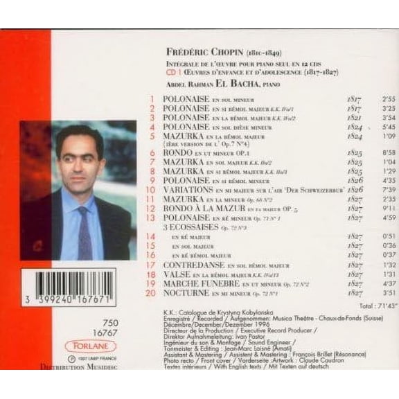 Various Chopin: Piano Works Vol.1 (CD)