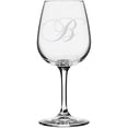 thumbnail image 1 of Chopin Script Etched Monogram All Purpose 12.75oz Libbey Wine Glass Letter B, 1 of 1