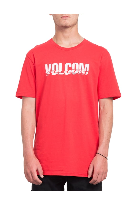 Chopped Edge Short Sleeve T-Shirt [True Red]