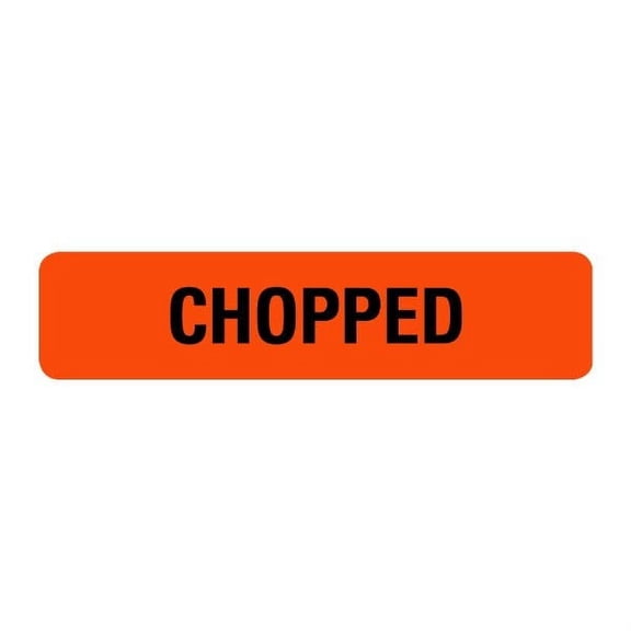 Chopped Food Labels