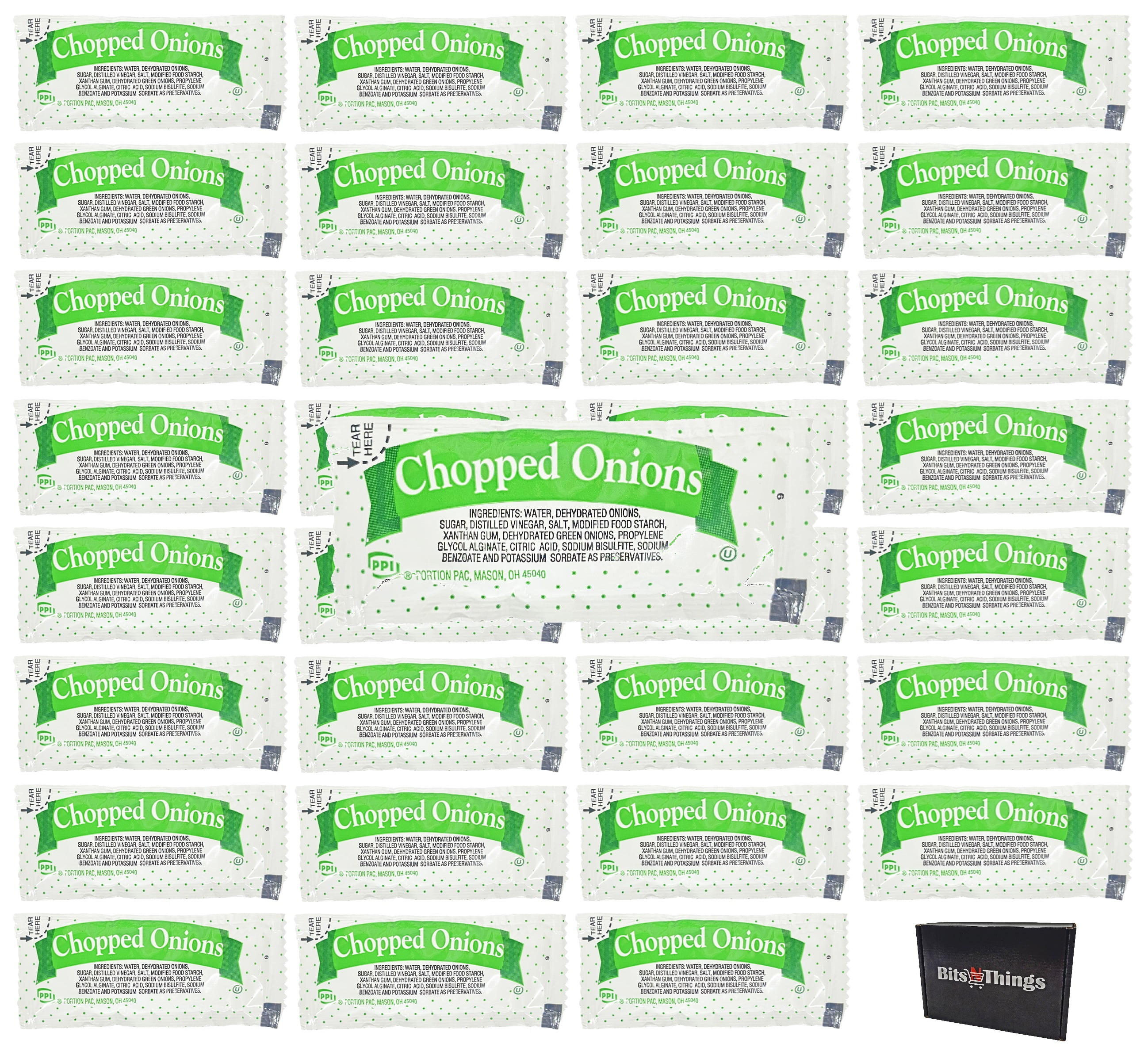 Chopped Onion Portion Packets | 9 Gram Each | Pack of 50