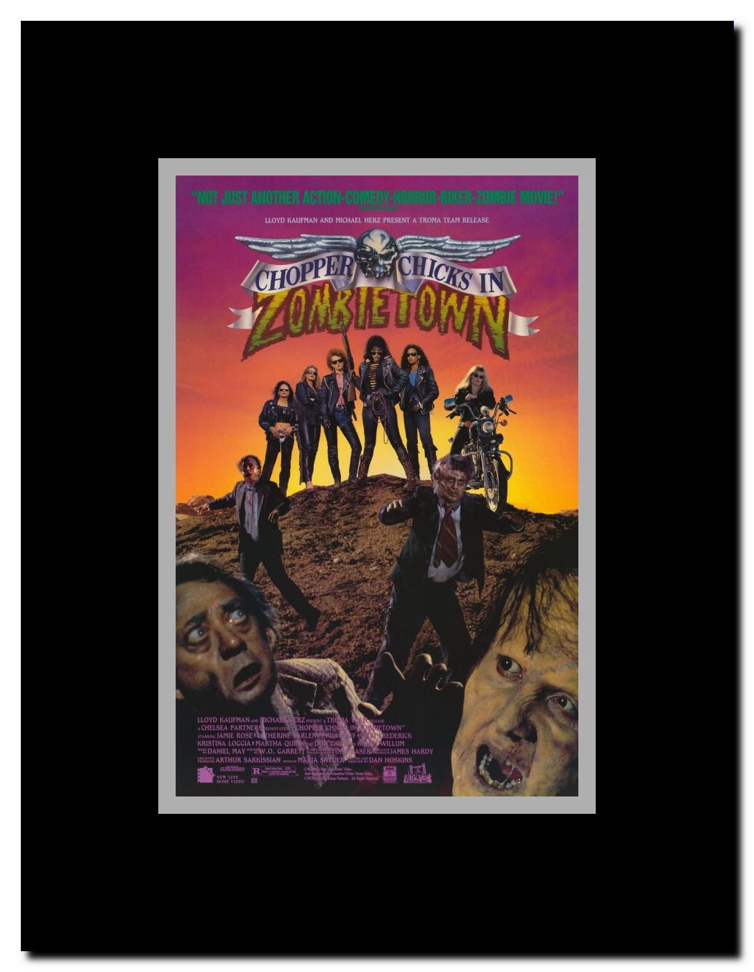 Chopper Chicks in Zombietown Framed Movie Poster