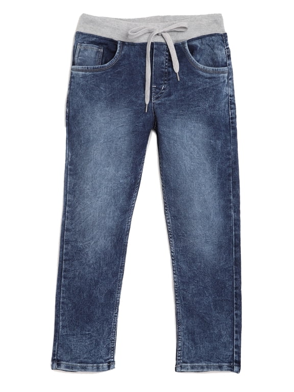 Boys Jeans Slim Fit Denims Round Elastic & Drawstrings DX 28
