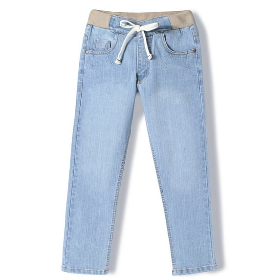 Chopper Club Boys Jeans in Premium Stretchable Cotton Denim Slim Fit Cotton Rib+Elastic