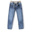 thumbnail image 1 of Chopper Club Boys Jeans in Premium Stretchable Cotton Denim Slim Fit Cotton Rib+Elastic, 1 of 5
