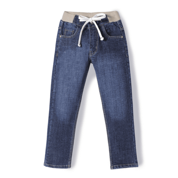 Chopper Club Boys Jeans in Premium Stretchable Cotton Denim Slim Fit Cotton Rib+Elastic