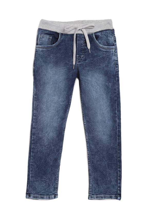 boys Jeans Slim Fit Denims Round Elastic & Drawstrings DX 30