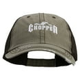 thumbnail image 1 of Chopper Embroidered Low Profile Special Cotton Mesh Cap - Khaki Brown OSFM, 1 of 5