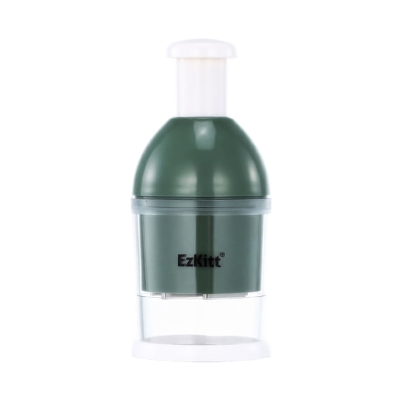 Chopper Manual Deep Green Slap Style Hand Chopper for Kitchen with Brush for Garlic Vegetable Prep and Everyday Home Use
