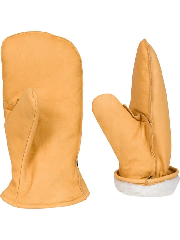 Chopper Mittens Leather Goatskin Sherpa Lined Mitt in Mens (XXL)