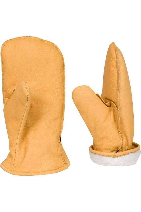 Chopper Mittens Leather Goatskin Sherpa Lined Mitt in Mens (XXL)