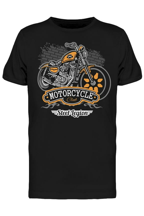 Chopper Motorcycle T-Shirt Men -Image by Shutterstock, Male Large