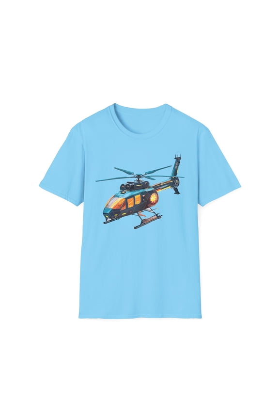 Chopper Shirt, Helicopter Shirt, Shirt with Helicopter, T Shirt with Chopper