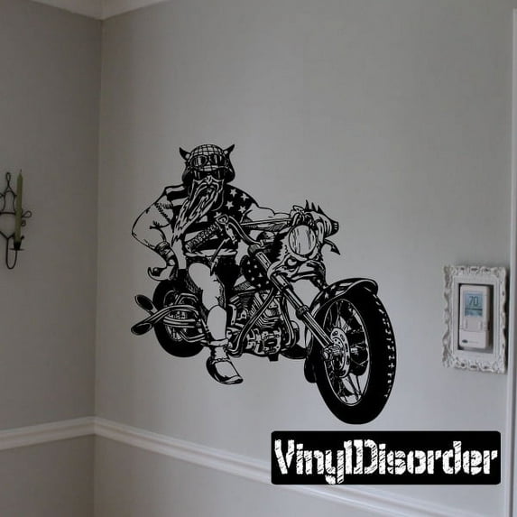 Chopper Wall Decal - Vinyl Decal - Car Decal - DC 013 - 36 Inches